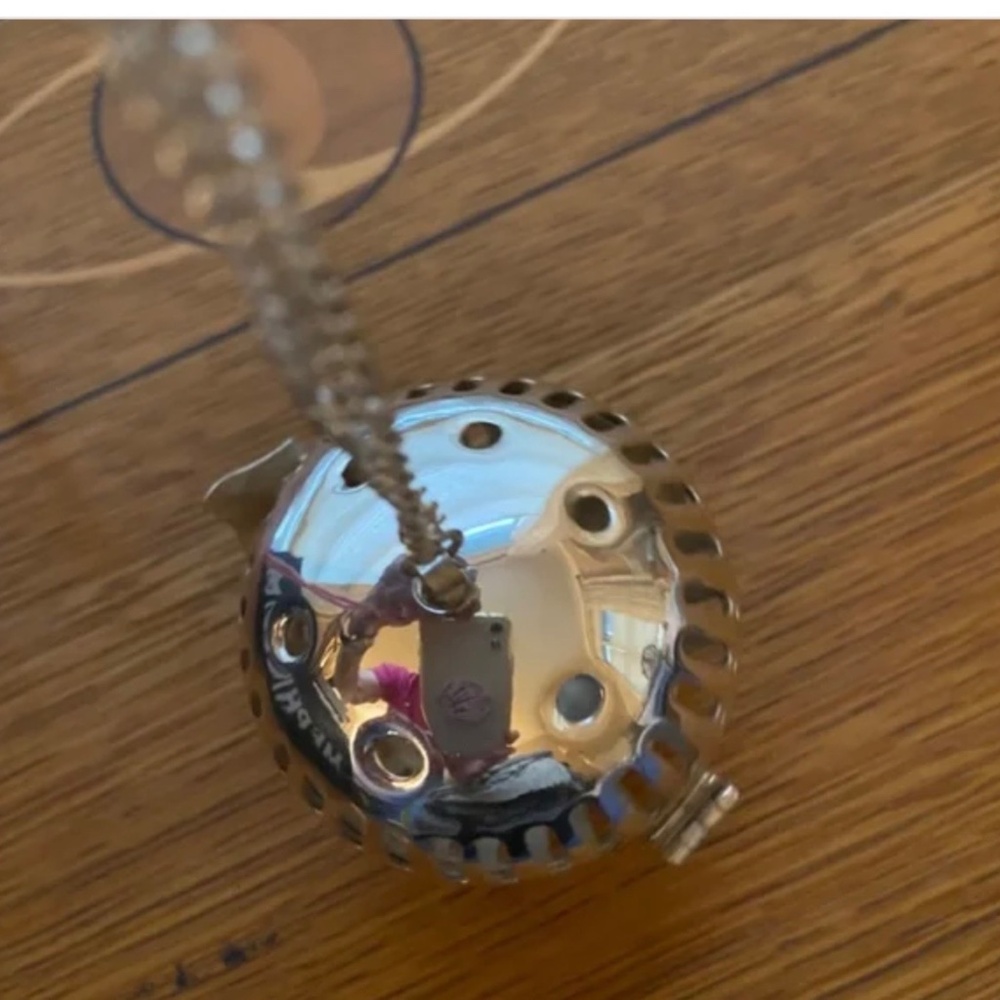 Vintage Shiny Silver Pomander Ball for Sachet; Hang in Your Closet, Never Used